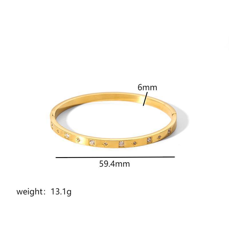 Ins Style Titanium Steel Bracelet Six-pointed Star Buckle 1b3dc750 c8c2 428c 8b08 2bba892e5599