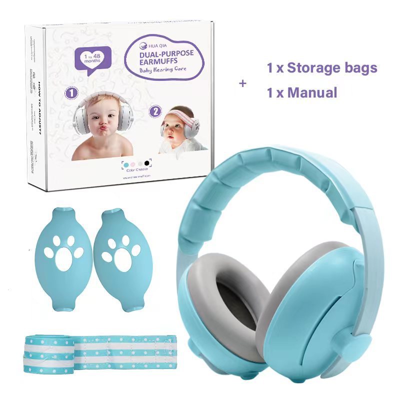 Baby Earmuffs Dual-purpose Head-mounted Noise Protection Sleep 1b425b18 0d5d 4ffc 8005 eed0579eb9c5