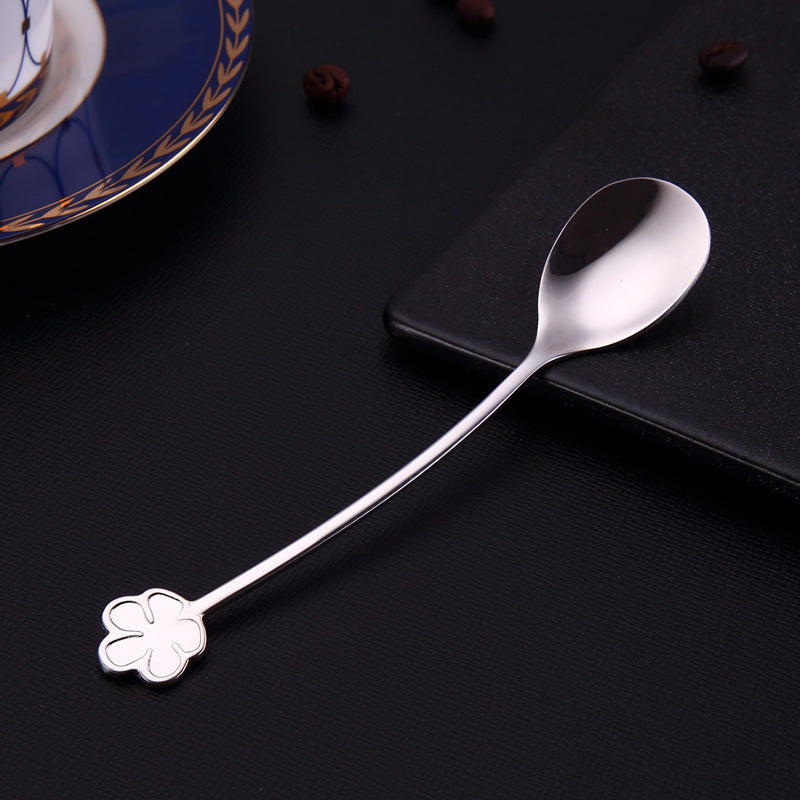 304 Stainless Steel Spoon Gold Plated Dessert Spoon Coffee Stir Spoon Stainless Steel Ice Bar Spoon - HD Wireless Product #6