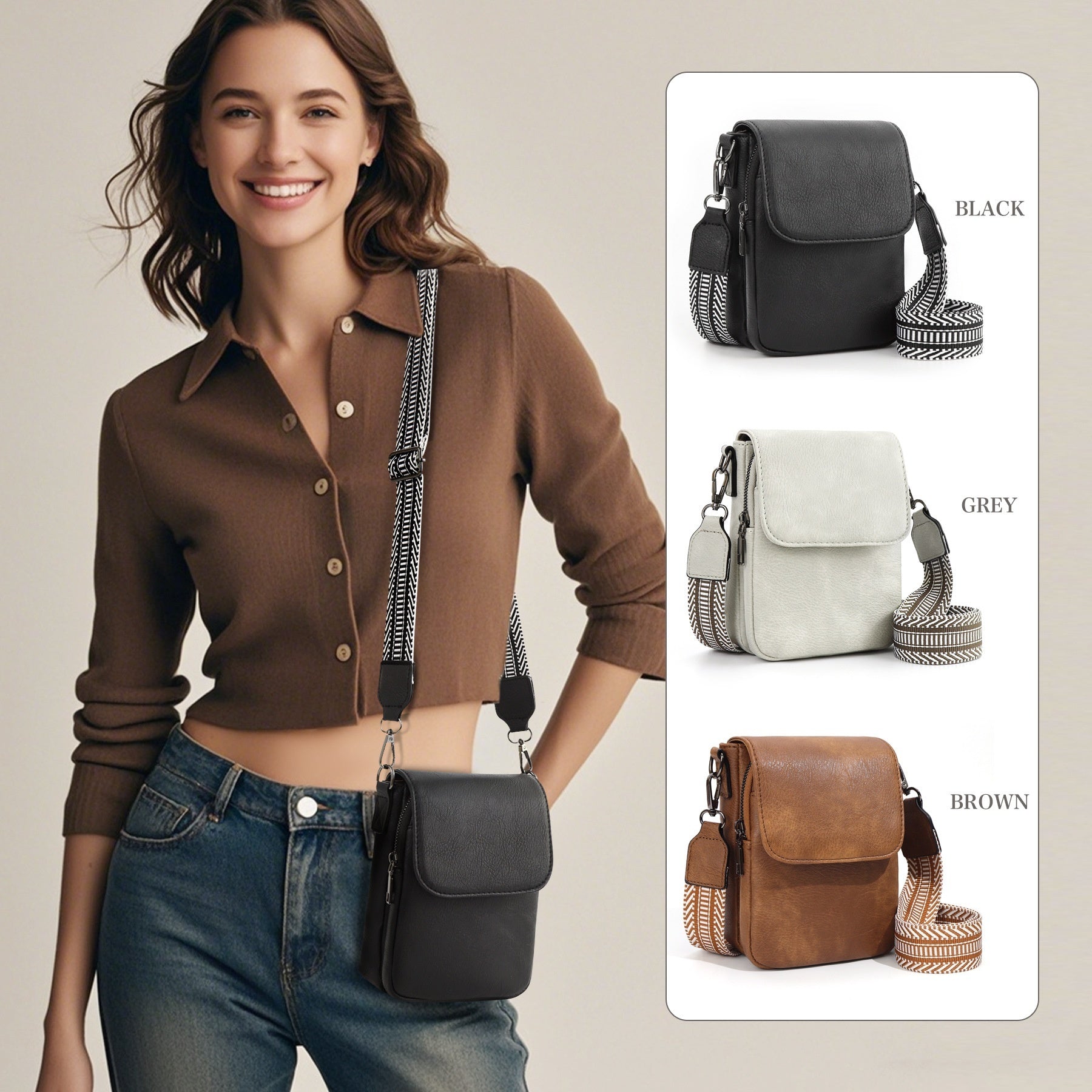 Adjustable Shoulder Strap Portable Mini Small Crossbody Bag 1b8c01d1 6ac4 46c8 80a3 3c2d79c595bc trans