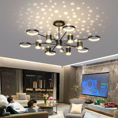 Light Luxury Chandelier Nordic Star Lamp Combination Whole House Package 1b93ebea 6910 4f1f 826c fc97d8bd8bfb