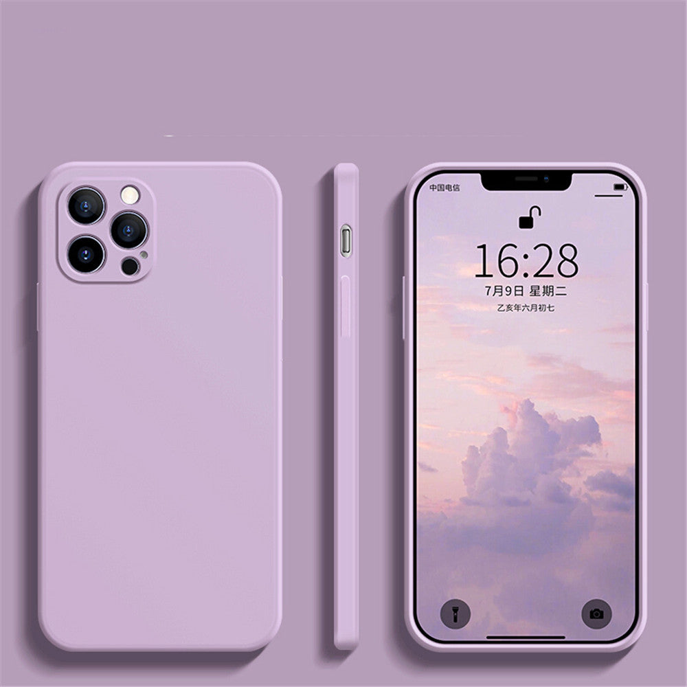 Liquid Silicone Fine Hole Straight Edge Mobile Phone Case 1ba2d132 d5c5 4bd2 be91 d7985d0ca086