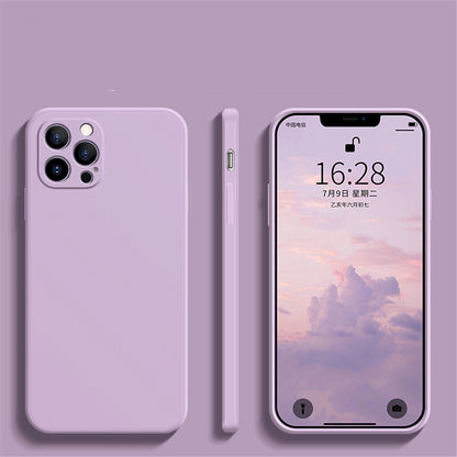 Liquid Silicone Fine Hole Straight Edge Mobile Phone Case 1ba2d132 d5c5 4bd2 be91 d7985d0ca086