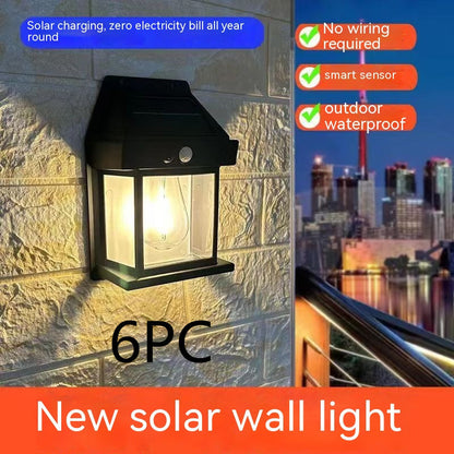 Outdoor Solar  Waterproof Tungsten Induction Garden Wall Lamp 1bbb3adc c91e 4350 a1a5 9e240fdc1e60