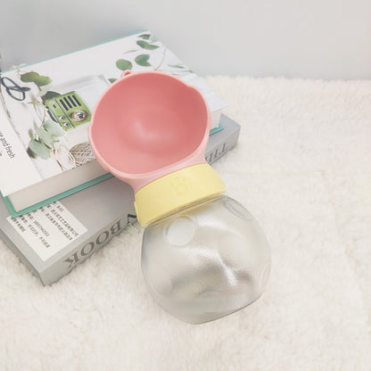 Dog Water Bottle Portable Travel Pet Drinker Leak Proof Dog Bowl Food Cat Fountain Outdoor Walking Drinking Bottle Dogs Feede