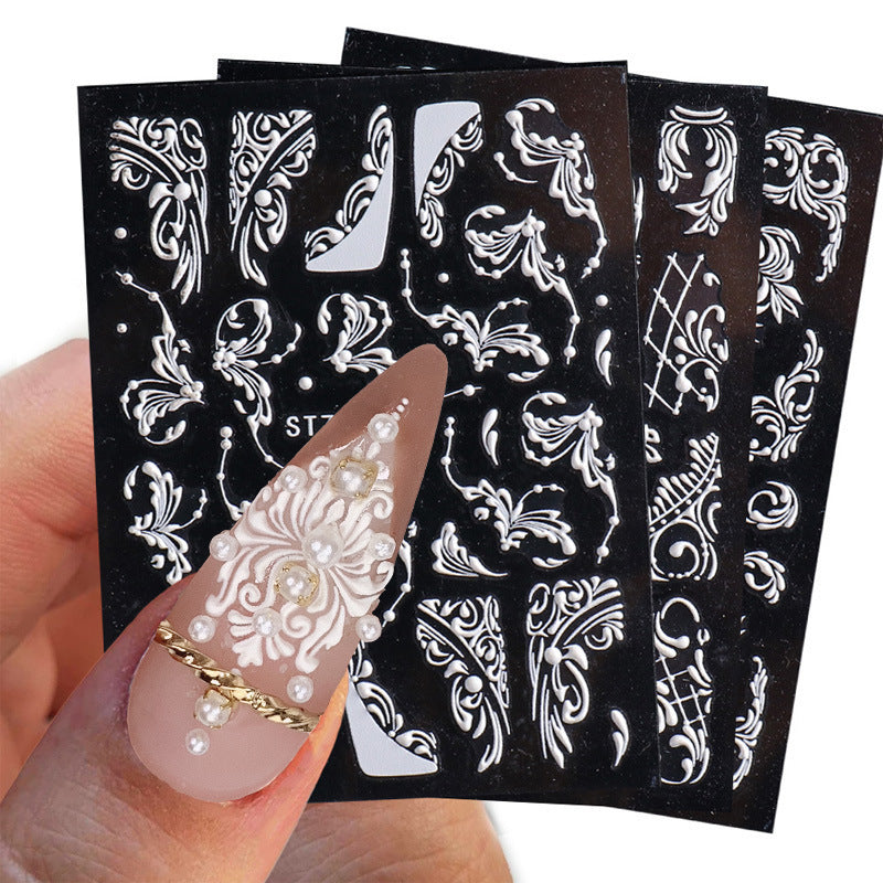 New 5D Stereo Carved Rose Nail Sticker 1bd022c1 f747 4e63 b9c4 8f7a2f7b5487