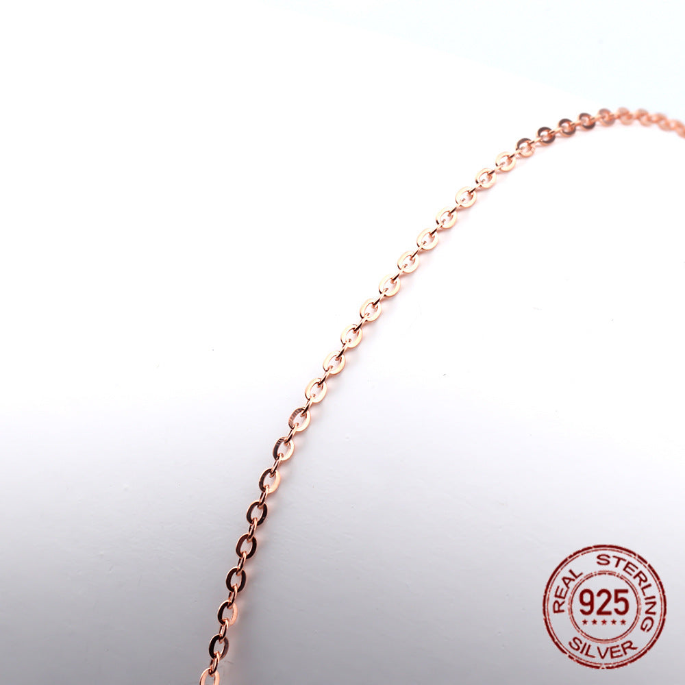 Women's Fashionable All-match Silver Flash European Chain Necklace 1bda6e3c f1ba 485f b29b ff105c2eeb41