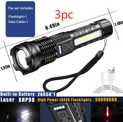 White Laser Waterproof Strong Light Flashlight 1bee00c0 f17d 4c9c 95e2 ab27299f4d9a