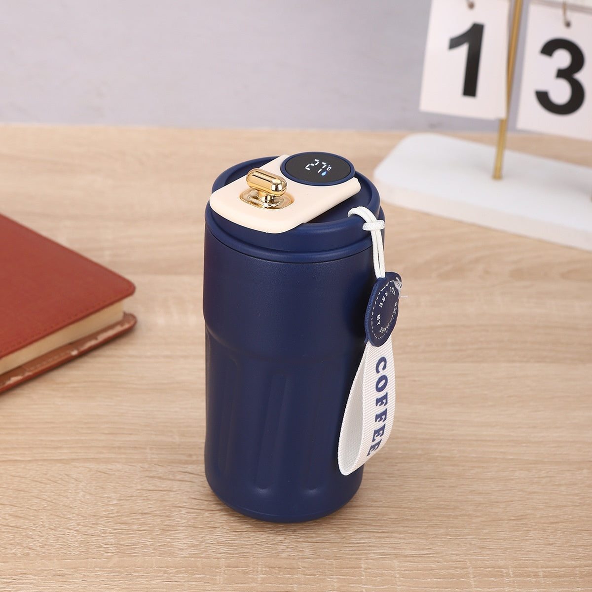 Smart Digital Thermal Bottle Portable Coffee Mug Stainless Steel Water Bottle In-Car Insulated Cup Keep Cold Vacuum Flasks 45
