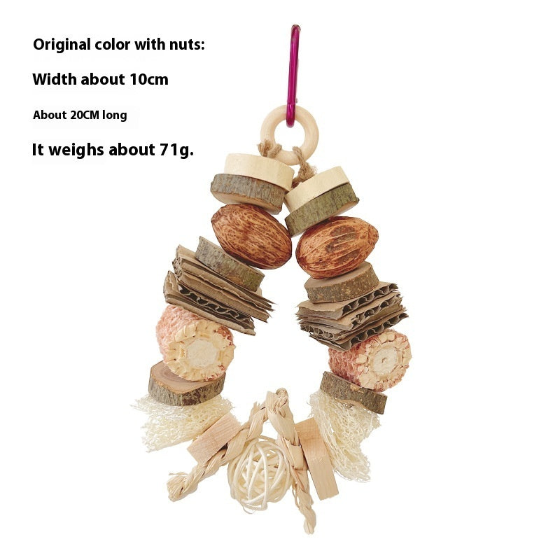 Colorful Wooden Hanging String Rabbit Hamster Molar Vine Bal Parrot Toys 1c20d48c 05c9 49e8 8c92 ff64f428f342