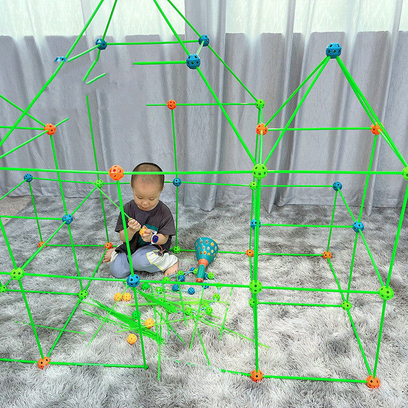 Children's DIY Bead Insertion Tent Game House With Building Blocks 1c3a573c 9e7b 4d65 ab4a c1239f98454a