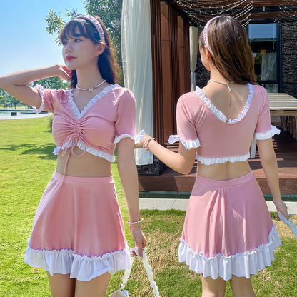 Swimsuit Female Skirt Style Split Conservative High Waist 1c46c835 eb7b 46ba b28c a1a275ae0784