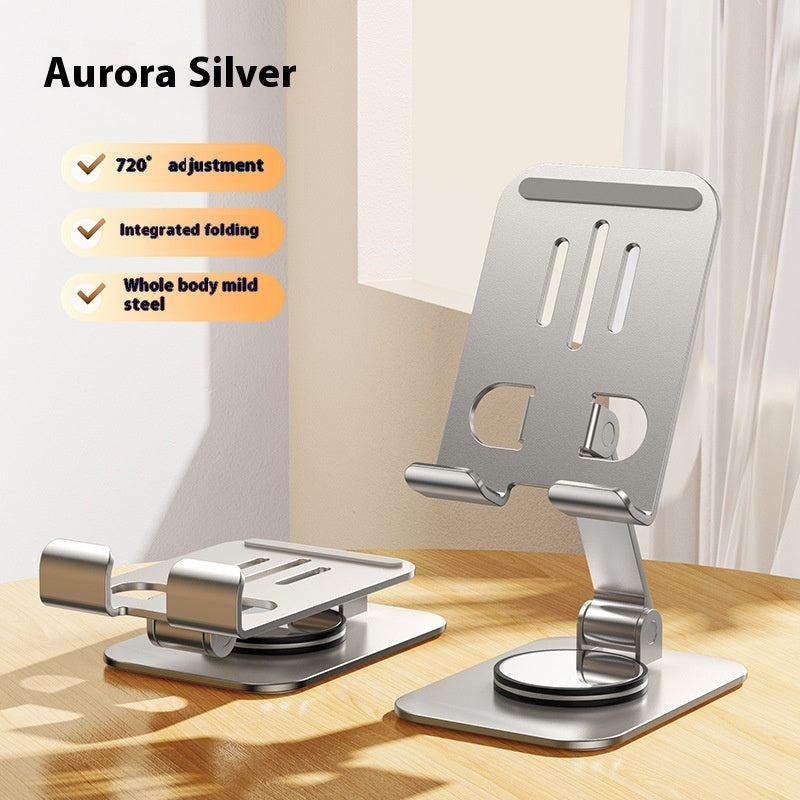 Aluminum Alloy Mobile Phone Holder Lazy Folding Rotation - 图片 5