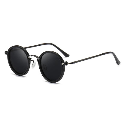 Sunscreen Retro Style Round Frame Metal Sunglasses 1c91a385 8194 4231 bbca aa3ef43b1d9a
