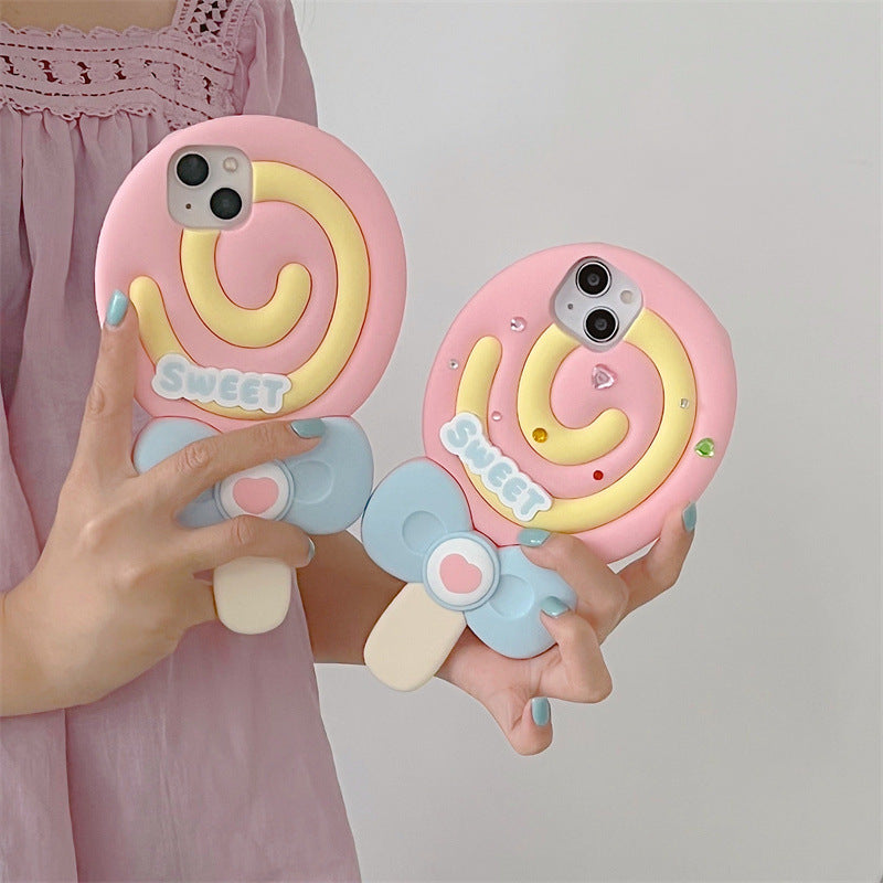 Silicone Phone Case Cute Lollipop Protective Sleeve - 图片 3