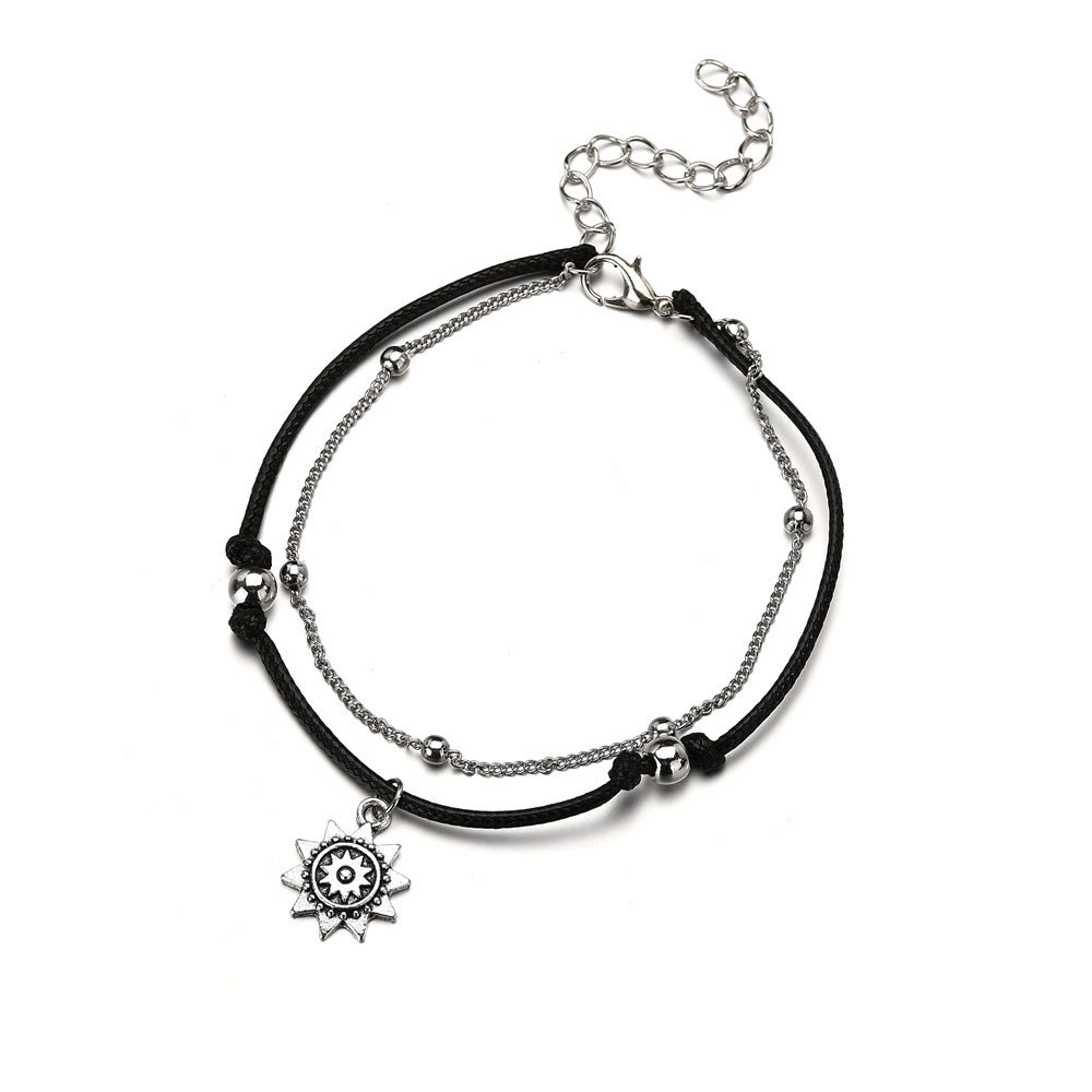 Women's Fashion Personality Handmade Ball Bead Pendant Anklet 1c99baf7 bdea 483c 8686 79274594238e