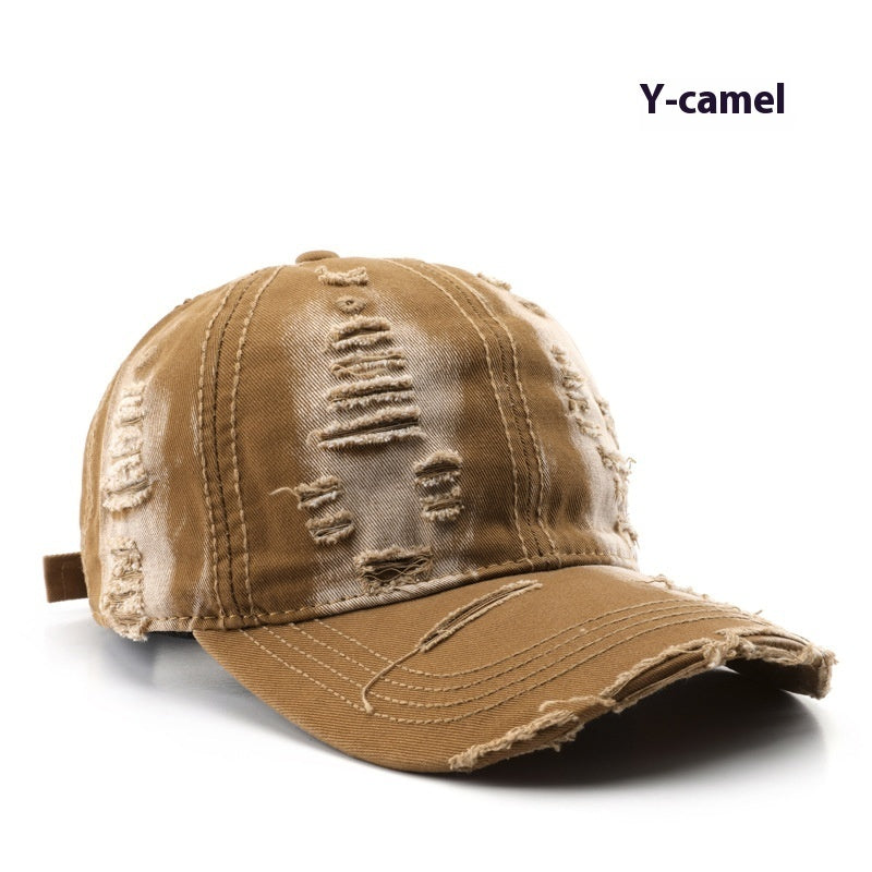 Retro Pure Color Washed Hole Light Board Baseball Cap 1c9ae111 f780 4c22 afd8 3f2a1d263e73 trans