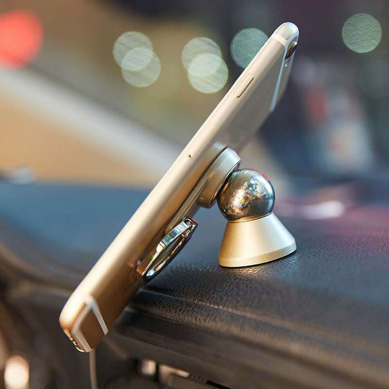 Magnetic Steel Ball Universal Ring Bracket Desktop Magnetic Suction - 图片 1