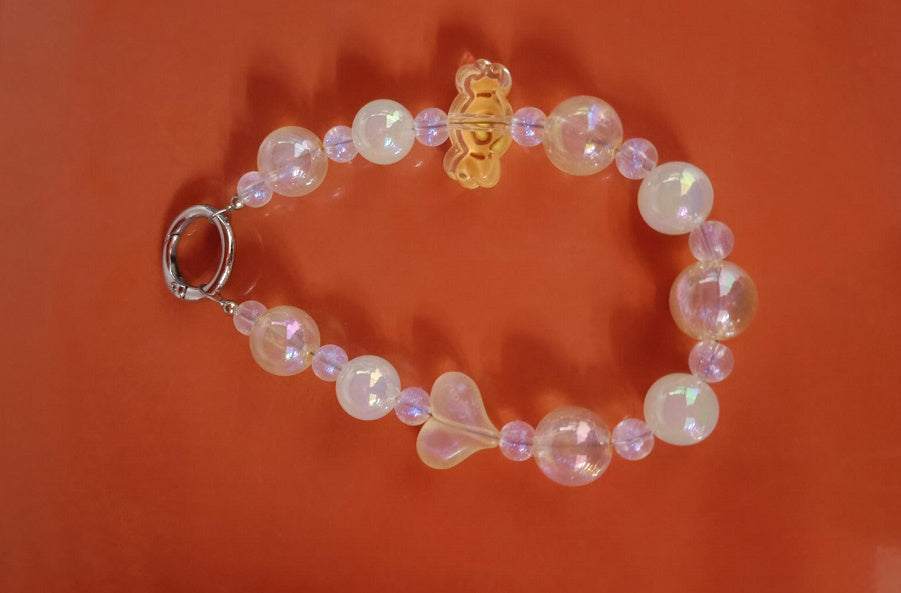 Bow Luminous Colorful Acrylic Beads Mobile Phone Charm Keychain 1cad1783 ba93 4101 a162 73809c9e0e4c