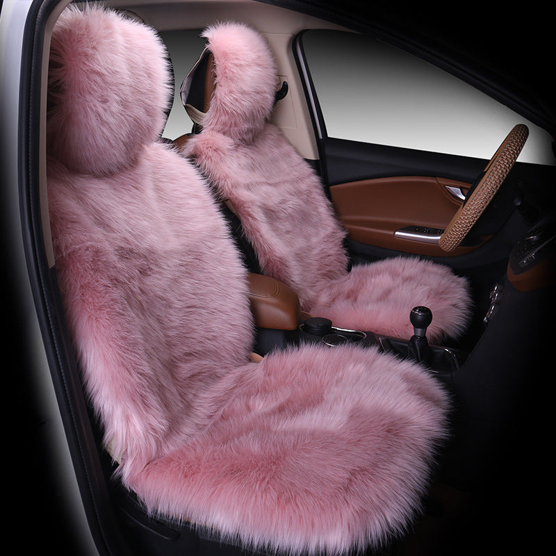 All-inclusive Car Seat Cover Plush Cushion Three-piece Cushion Universal Cushion Winter 1cad3ae6 9e99 43f2 8a8b a3d2ba11c7f9