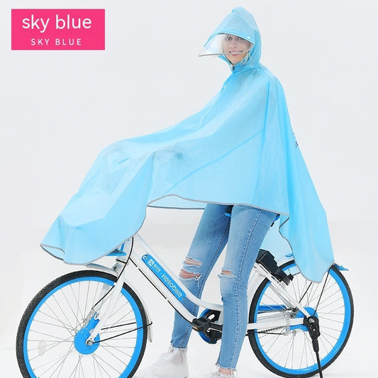 Fabric Double Brim Thickened Night Reflective Covered Bicycle Raincoat 1cb6733e f23d 4021 83f2 1ba8937fcf7b trans