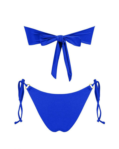 Split Swimsuit Bikini Suit Sunshine Bath Beach Tube Top Women
