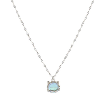 Women's Fashion Fantasy Planet Cat Pendant Necklace 1cc96531 8335 4103 a995 7ca684131499