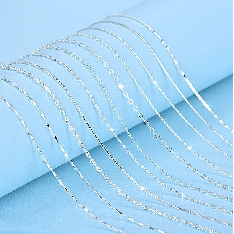 S925 Sterling Silver Necklace Box Chain Ingot 1cca9e64 8409 4c29 a4d7 8287152d6f90
