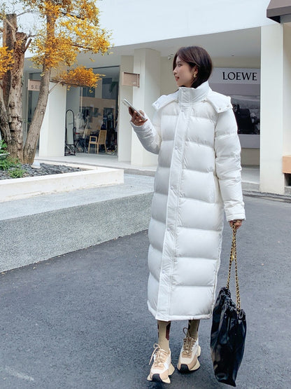 New Long Down Jacket Female Ultralong Overknee Thickened White Duck Down Coat 1ce5fc49 9cbc 4f77 b96f 7ef47b249882