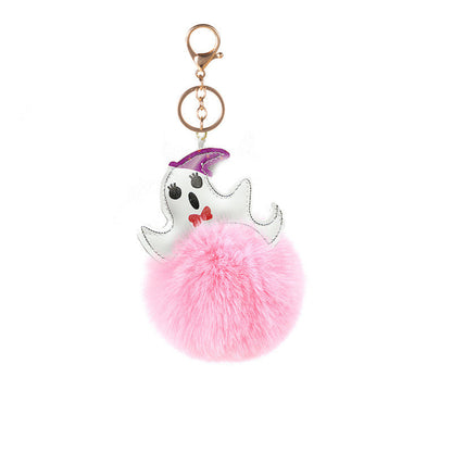 Halloween Ghost Funny Fur Ball Keychain Pendant 1cf9dcb5 573e 4c1c 8cc4 273b1d2c0a0e