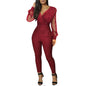 European And American Ladies Fashion V-neck Sequins Mesh Long Sleeve Jumpsuit 1cff0482 8d25 40f3 9397 d787a55fba3b