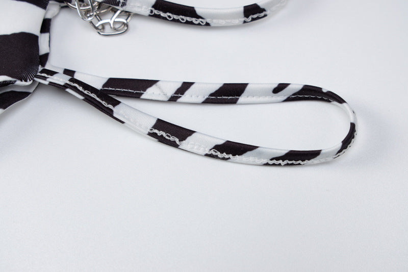 Printed Tether Chain Bikini Fashion Swimsuit Set 1d0fdea3 5a61 416f 931a 8831c20d6c63