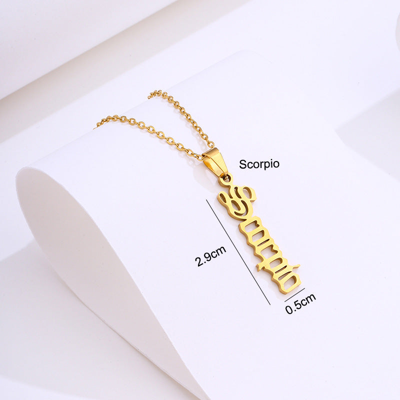 Stainless Steel Zodiac Necklace 1d17ff81 e90f 4839 bf51 ededc7a043c2