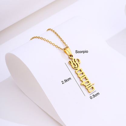 Stainless Steel Zodiac Necklace 1d17ff81 e90f 4839 bf51 ededc7a043c2