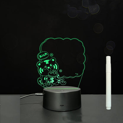 3D Acrylic Board Handwriting Message Board LED Light - HD Wireless Product #58