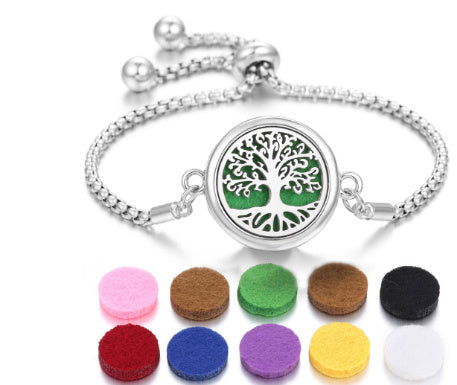 Lucky Tree Aromatherapy Oil Stainless Steel Alloy Bracelet 1d282c55 6483 4904 a208 e68faf38d62e