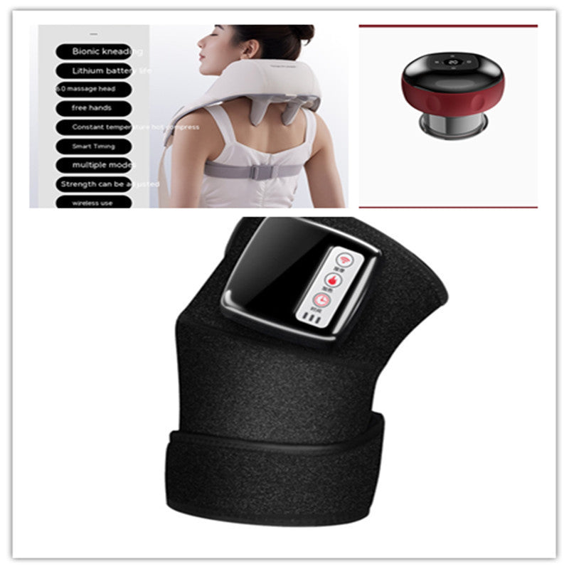 Electric Infrared Heating Knee Massager Wrap Elbow Joint Support Vibration Therapy Physiotherapy Machine Pain Relief Massagea