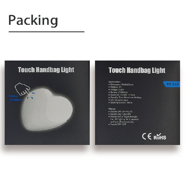 LED Luminous Handbag Light Heart-shaped Night Touch Sensor 1d2bd306 8a39 4504 abaa 6e800f4e5011