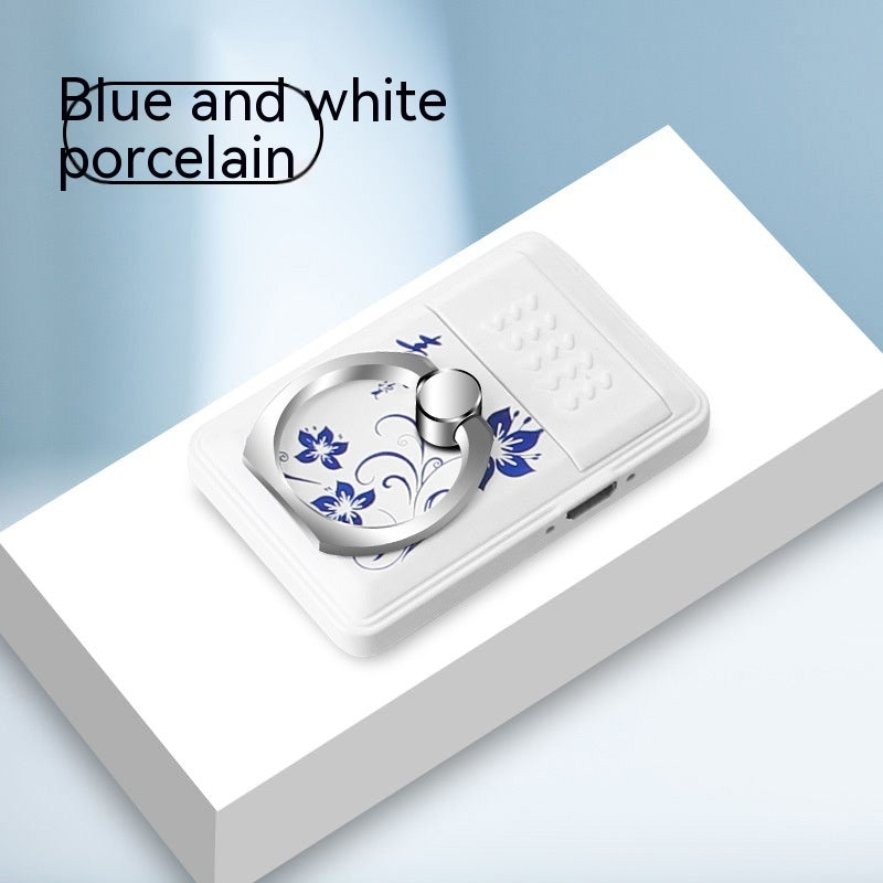 Multi Functional Portable Blue And White Porcelain Phone Holder Cigarette Lighter - 图片 4