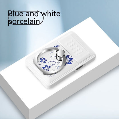 Multi Functional Portable Blue And White Porcelain Phone Holder Cigarette Lighter - 图片 4