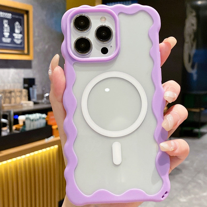 Transparent Magnetic Niche Phone Case - 图片 9