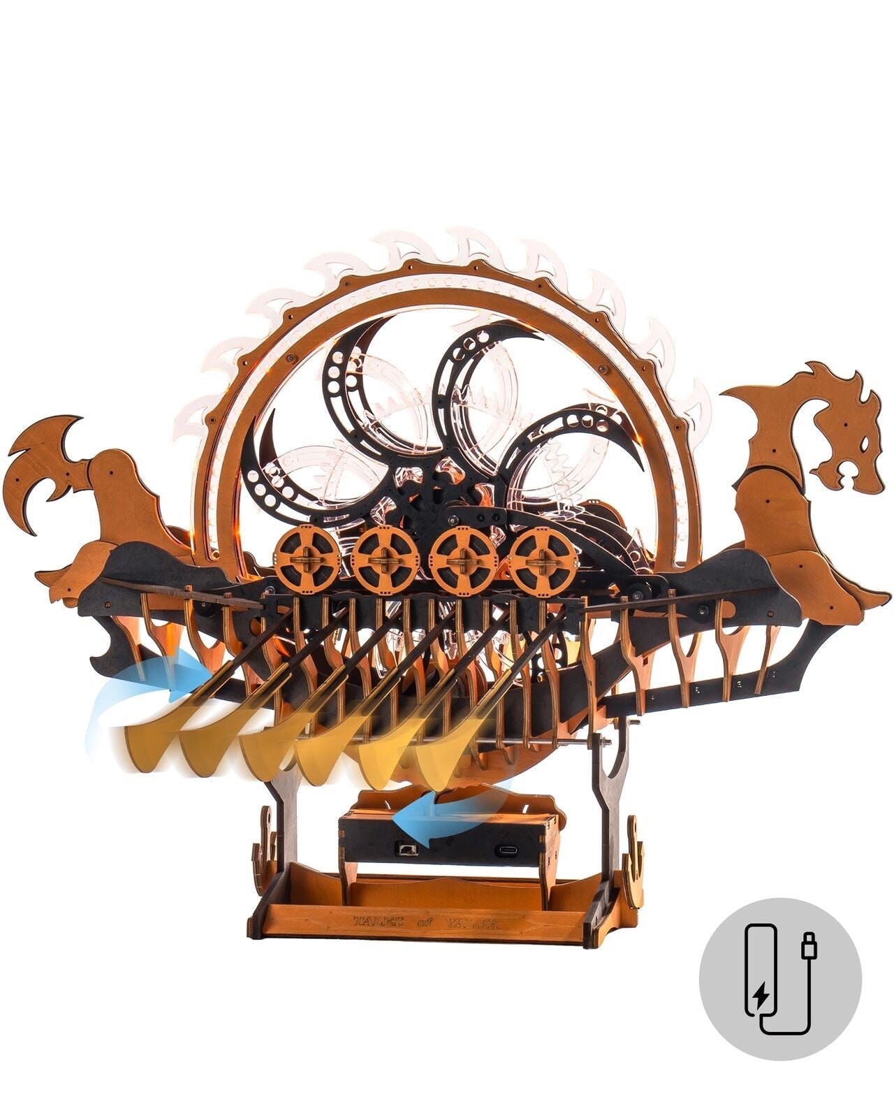 ROKR Dragon-boat Electric Mechanical 3D Wooden Puzzle Toys Games Boy Xmas Gift 1d4291dd 2fc8 45e2 b745 b3f58aa74dc3