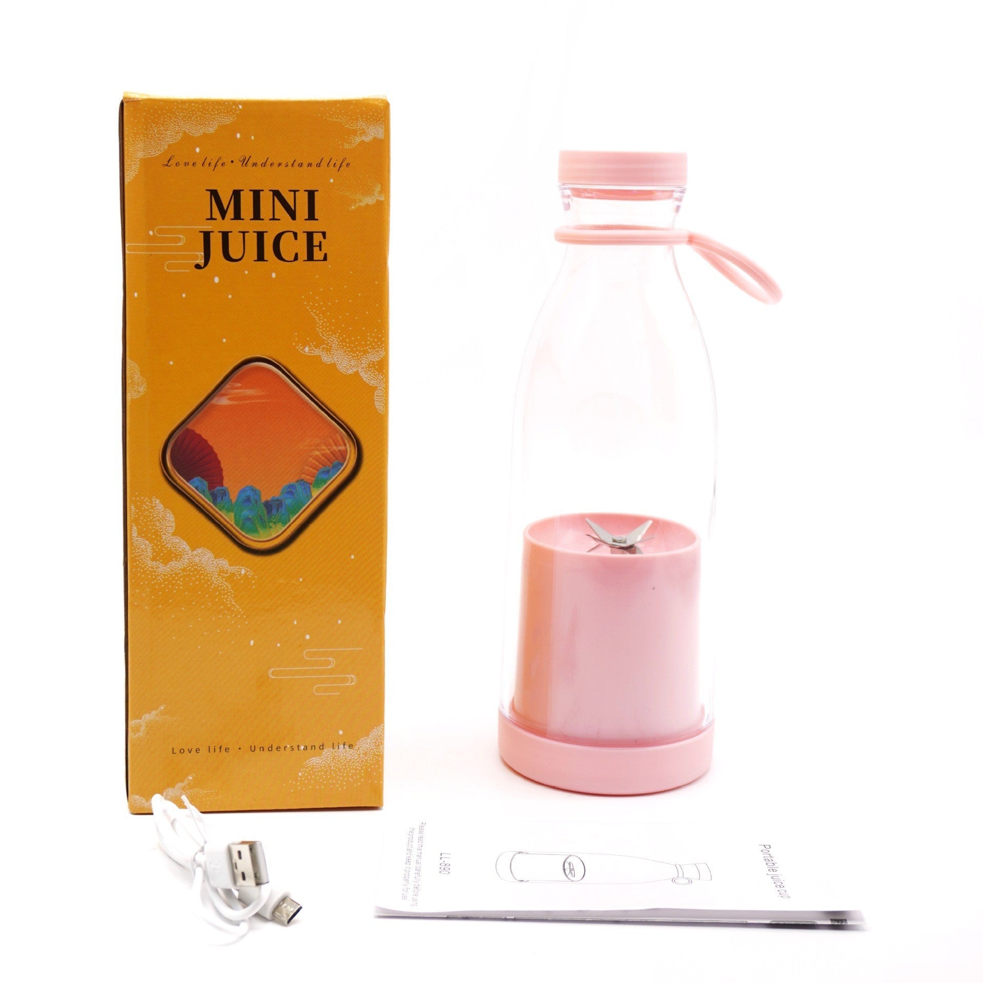 Electric USB Wine Bottle Juicer Cup 6-leaf Cutter Head Household 1d4e624f d990 447d 9f69 134c8c23ac94
