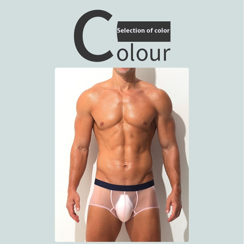 Underwear Men's Boxers Ultra-thin Transparent Ice Silk Low Waist Sexy 1d78f819 57be 4112 ae27 d85596db412b