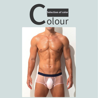 Underwear Men's Boxers Ultra-thin Transparent Ice Silk Low Waist Sexy 1d78f819 57be 4112 ae27 d85596db412b
