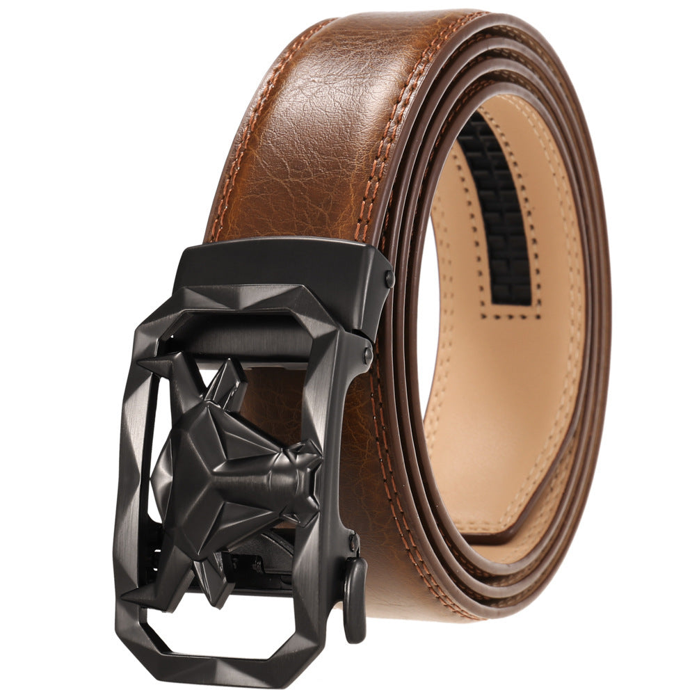 Fashion Men's Leather Belt Alloy Automatic Buckle 1d7a8011 1c14 4865 a2f6 530e158c113c