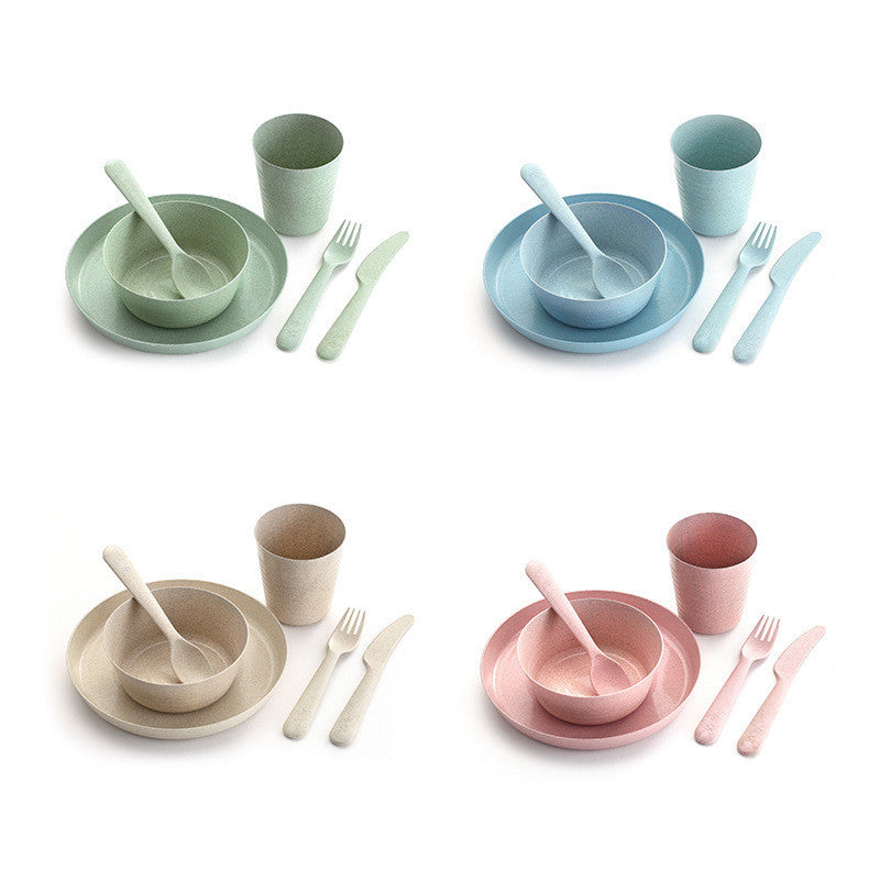 Wheat Straw Cutlery Set, Cups, Dishes, Forks, Spoons, Drop-Proof Dishes Wholesale 1d7c40cd f4e7 4025 a432 cb55678f32b9