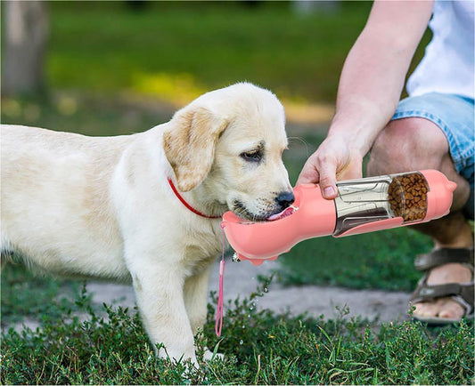 Pet Water Bottle Feeder Bowl Garbage Bag Storage Portable Pet Outdoor Travel 3 In 1 Dog Water Bottle 1d82af07 a24e 44cb 83d7 