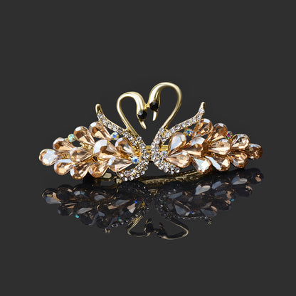 Small Fashion Double Swan Women's Hair Clip 1d8ab007 3784 4519 a7b2 eede93b51ef2