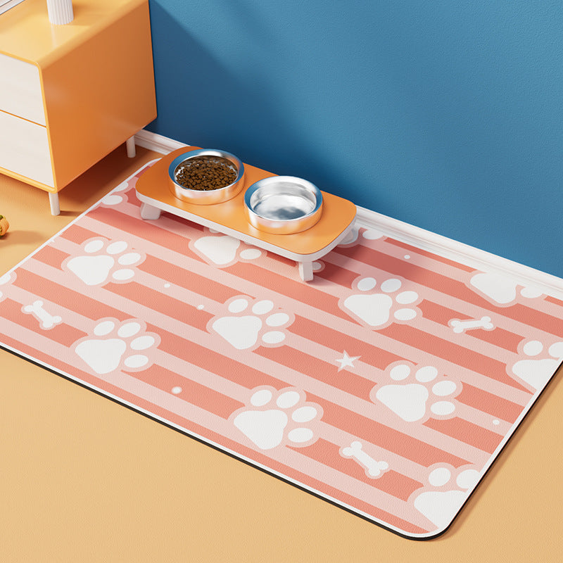 Pet Diatom Ooze Floor Mat Dogs And Cats Eating Mat Spill-proof Waterproof Quick-drying Placemat 1db82aeb 4a78 470d a966 ed65a